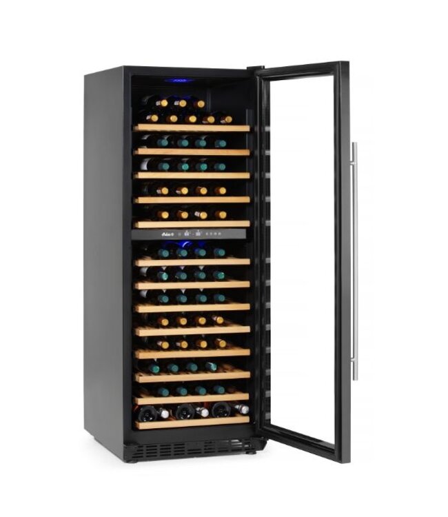 Wijnkoelkast | 2 Zones | +5 tot +22 graden | 135 flessen | (H)162,5x(B)68x(D)59,5cm