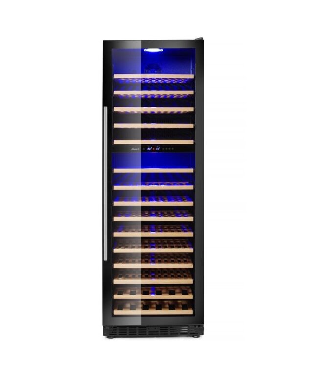 Wijnkoelkast | 2 Zones | +5 tot +22 graden | 160 flessen | (H)179,5x(B)68,5x(D)59,5cm