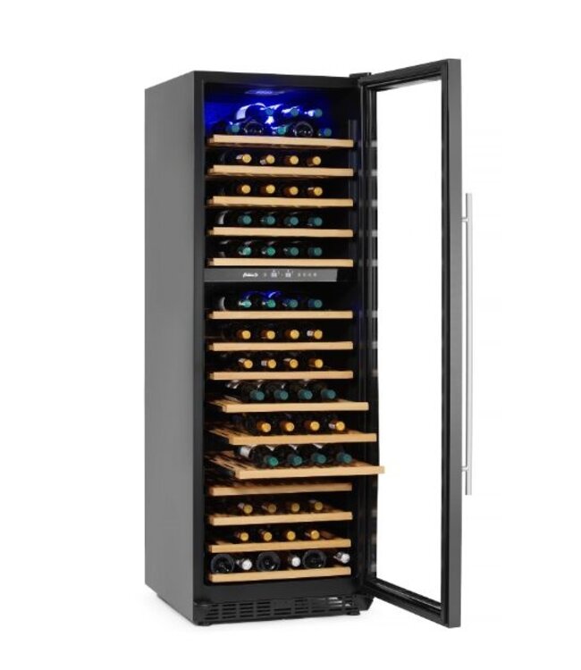 Wijnkoelkast | 2 Zones | +5 tot +22 graden | 160 flessen | (H)179,5x(B)68,5x(D)59,5cm
