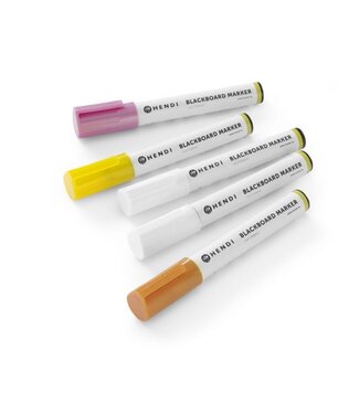 Krijtstiften | 4 kleuren | schrijfbreedte 6mm | 5 stuks