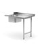 Hendi RVS Aanvoertafel voor Doorschuifvaatwasser - Rechts - (H)85x(B)120x(D)70