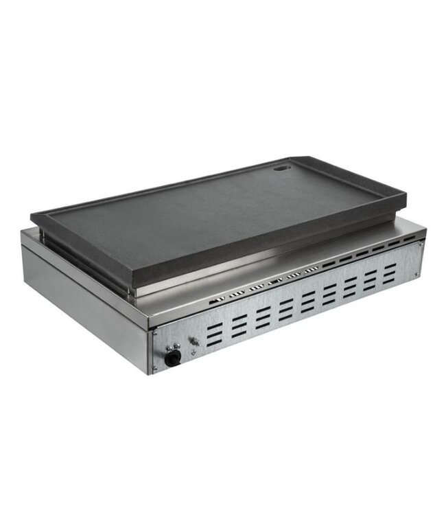 Grillplaat LGR2 | glad | 3kW | (H)16,3x(B)61,5x(D)40cm