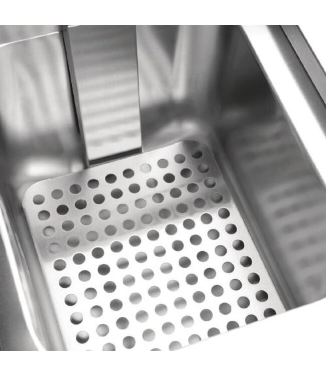 Friteuse Buffalo | 2x7,5L | 2x 3kW | Inductie | met aftapkraan