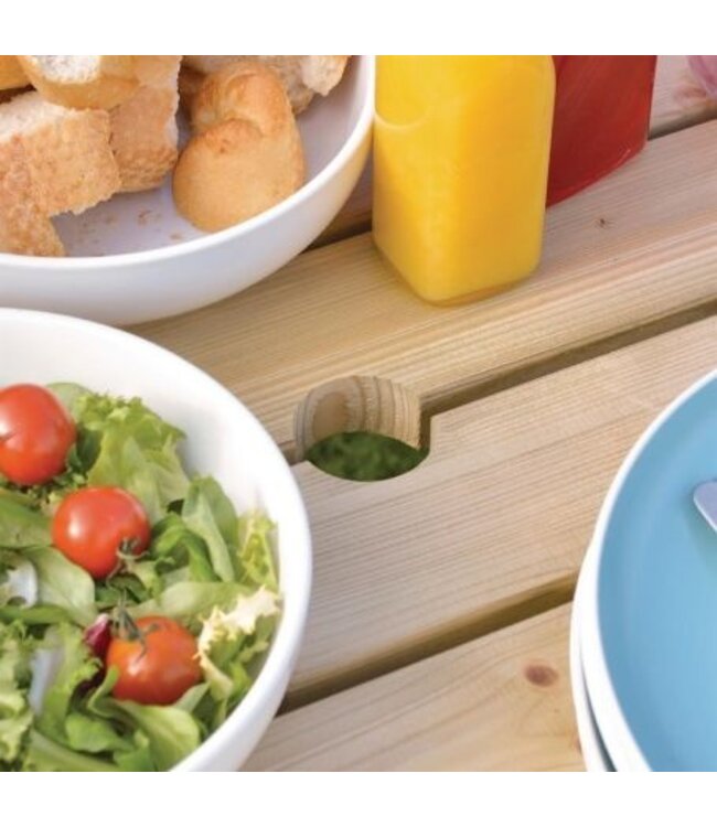 Rowlinson Picknicktafel | Hout | Vierkant | 8 personen