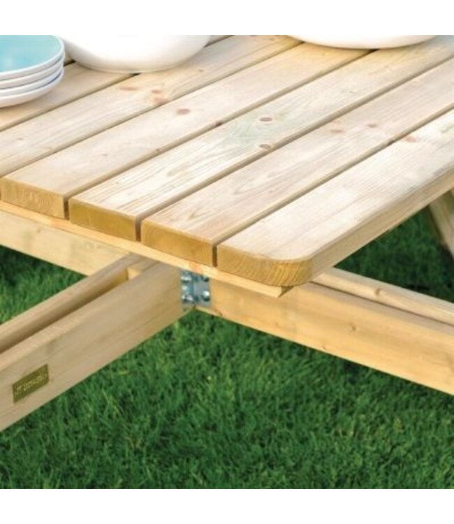 Rowlinson Picknicktafel | Hout | Vierkant | 8 personen