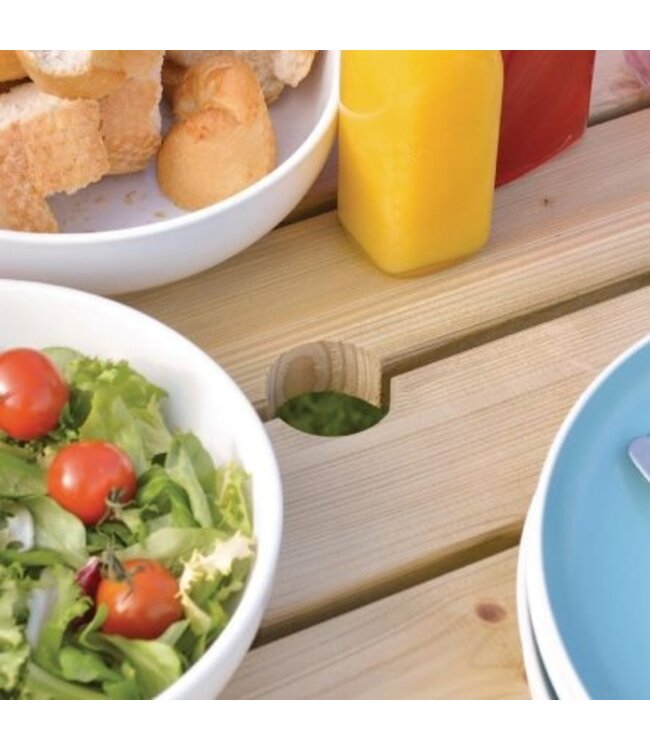 Rowlinson Picknicktafel | Hout | Rond | 8 personen