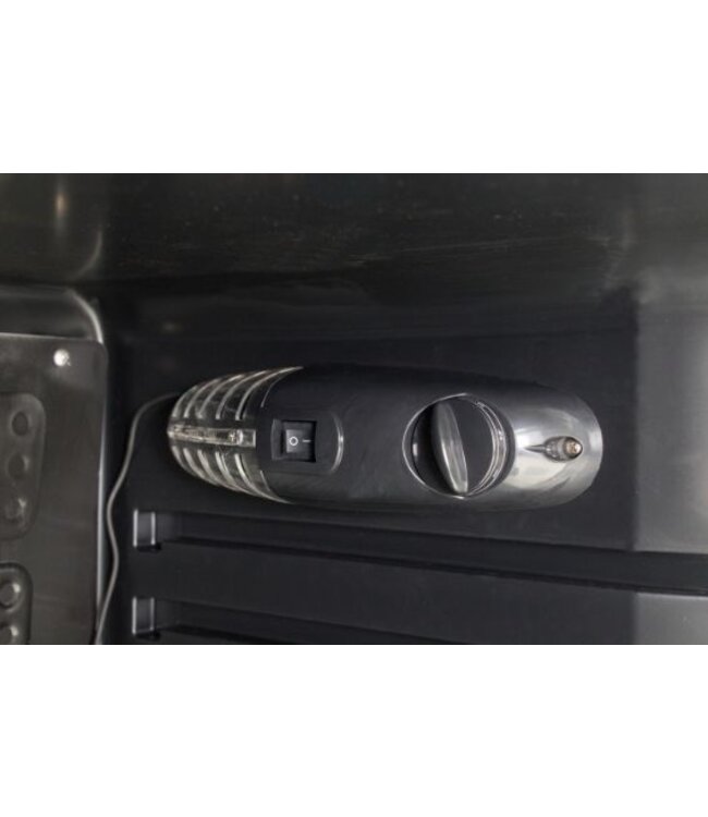 Koelkast met stalen frame | zwart | 130L | (H)84x(B)54x(D)54