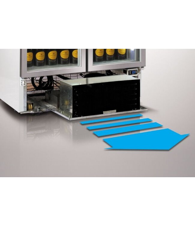 Koelkast Pro Ventilator Dubbeldeur | 728L | (H)198,5x(B)100x(D)72