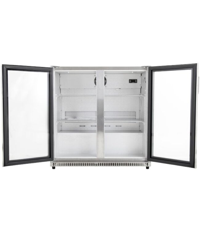 Barkoeler OUTDOOR RVS | 2 klapdeuren | 189L | (H)84x(B)87x(D)50