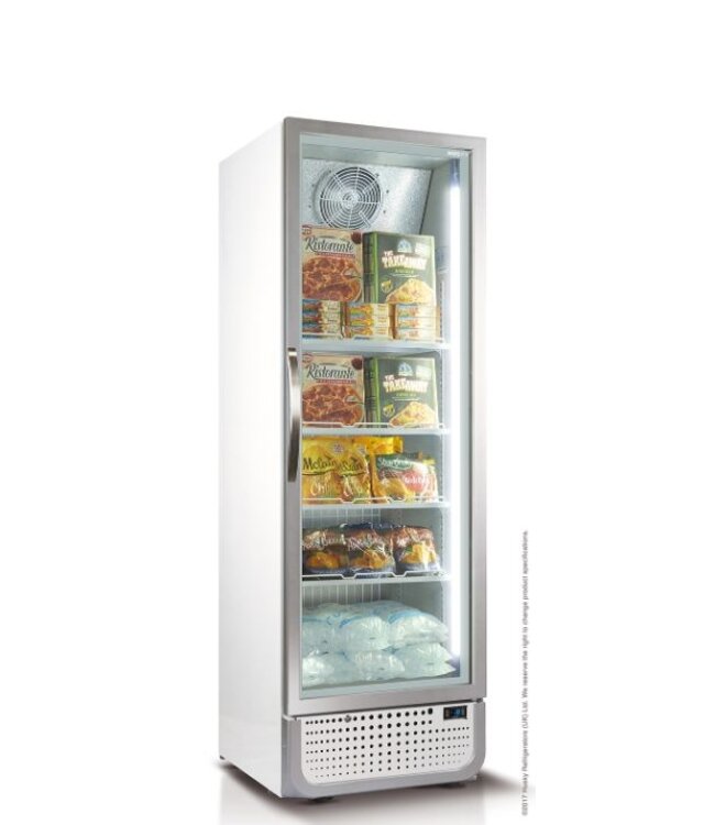 Vrieskast Pro Ventilator glasdeur | 378L | (H)198,5x(B)x65(D)71,9