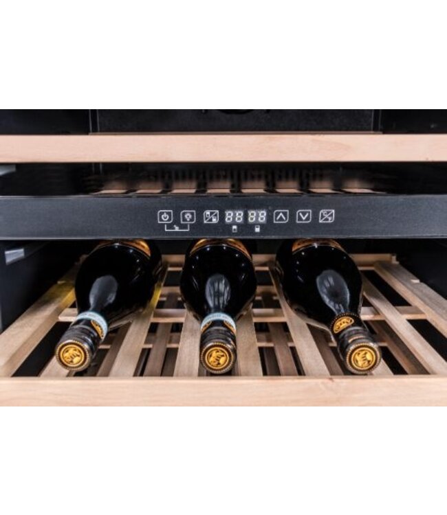Wijnklimaatkast | Dubbele zone | +5 tot +22 graden | 46 flessen | (H)82,5x(B)59,5x(D)57cm