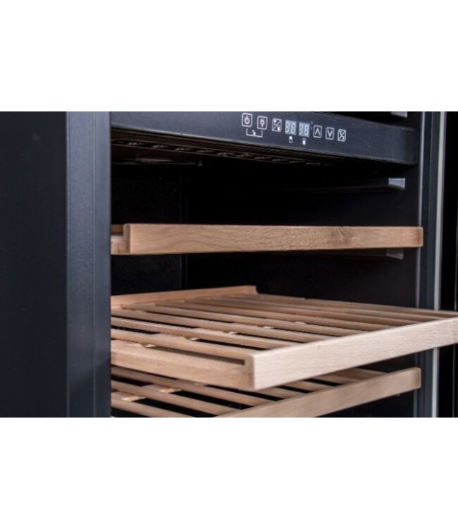 Wijnklimaatkast | Dubbele zone | +5 tot +22 graden | 46 flessen | (H)82,5x(B)59,5x(D)57cm