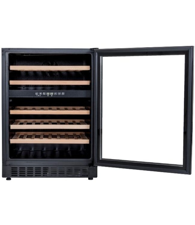 Wijnklimaatkast | Dubbele zone | +5 tot +22 graden | 46 flessen | (H)82,5x(B)59,5x(D)57cm