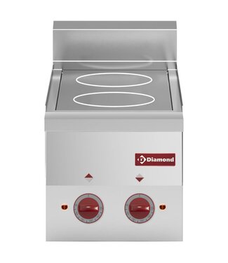 Diamond Vitrokeramisch fornuis | Diamond Pro 600 | elektrisch | 2x 1,8kW | (B)30x(D)60x(H)28/40cm