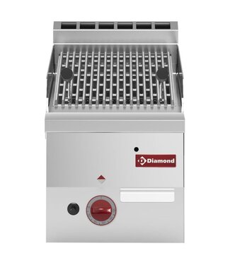 Diamond Lavasteengrill | Diamond Pro 600 | gas | (B)30x(D)60x(H)28/40cm