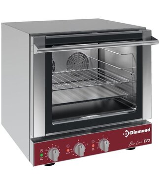 Diamond Convectie oven | Diamond Brio | 3,6kW | elektrisch | 4 roosters en een salamander | (B)59x(D)65x(H)57,5cm