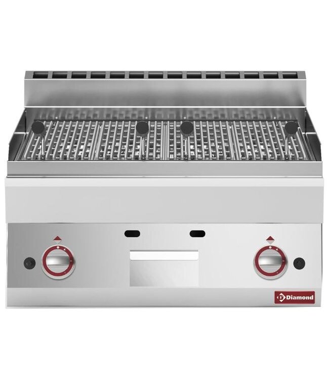 Lavasteengrill| Diamond Alpha 650 | gas | (B)70x(D)65x(H)28/38cm