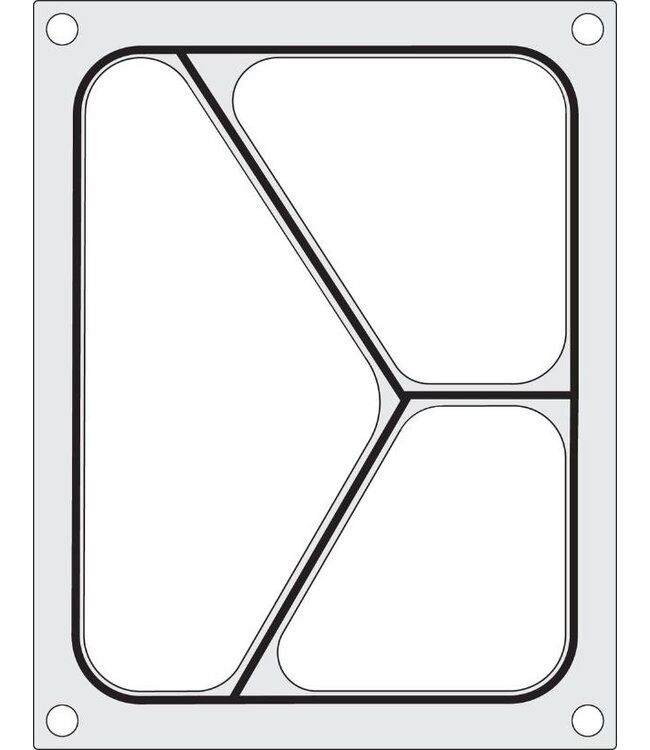 Sealframe matrix voor de Traysealer Compact | driedeling 227x178mm
