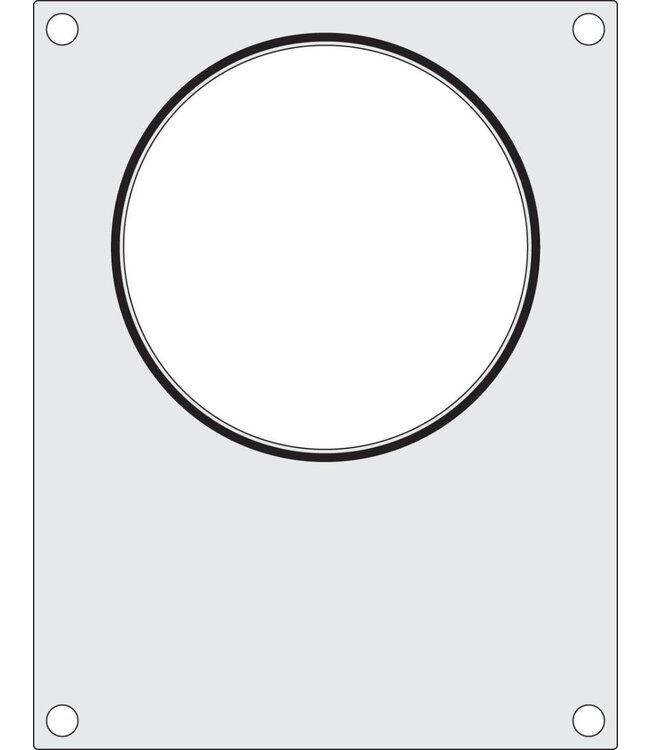 Sealframe matrix voor de Traysealer Compact | soepcontainer ø165mm