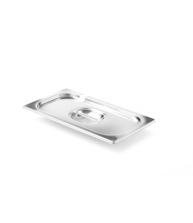 Deksel GN bak met lepeluitsparing - Profi Line - RVS - 1/3