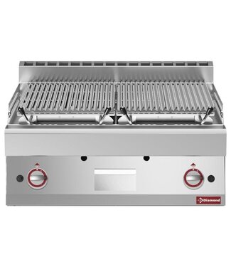 Diamond Lavasteengrill gas - dubbel - 2 maal 365x485mm