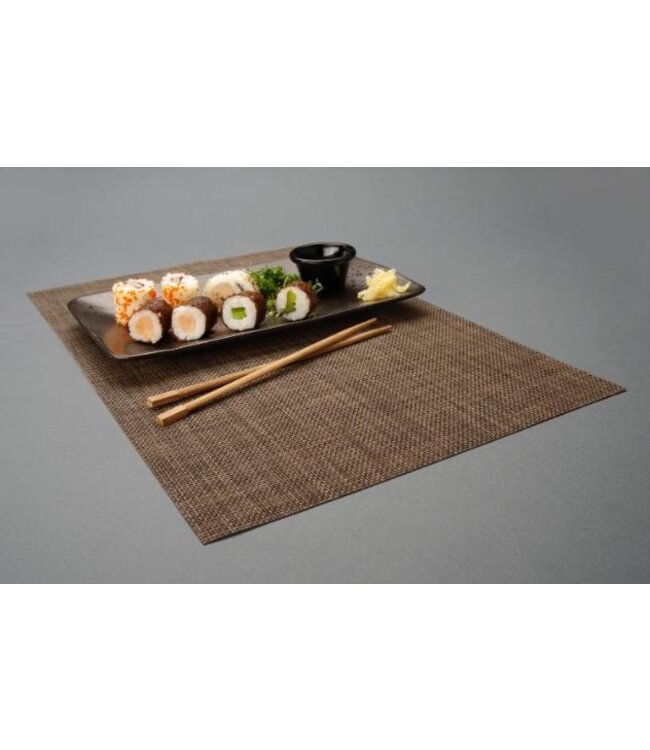 Placemat | Bruin | PVC | 45x30cm | 6 stuks