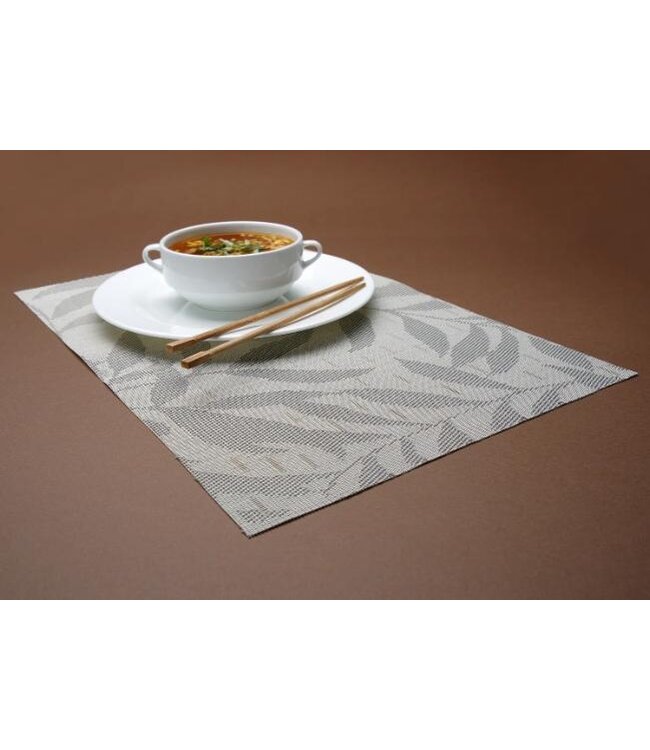 Placemat | Lichtgrijs | PVC | 45x30cm | 6 stuks
