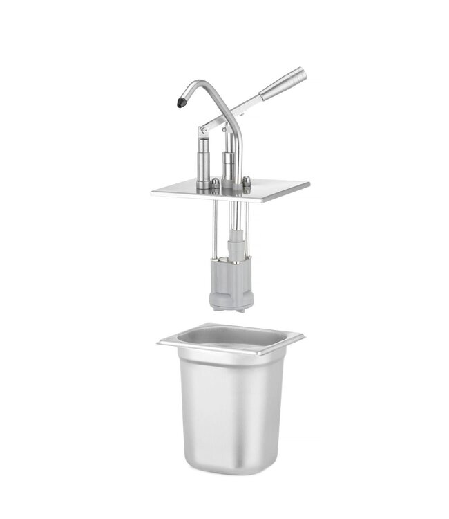 Sausdispenser deksel met pomp voor 1/6GN