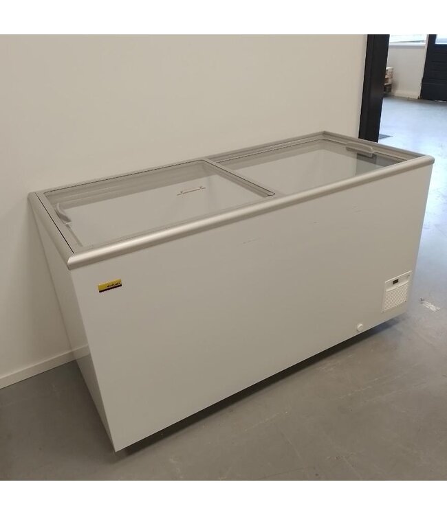 Occasion: Vrieskist glazen schuifdeksel | 466L | (H)81,7x(B)154,3x(D)69,3