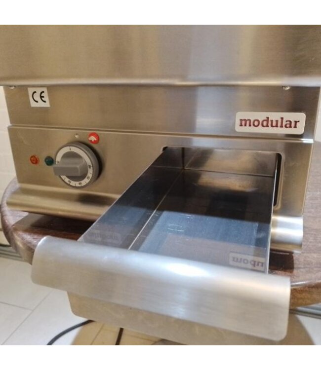 Occasion: Bakplaat glad Verchroomd Modular 650 | elektrisch | 4,5kW | (H)28x(B)40x(D)65