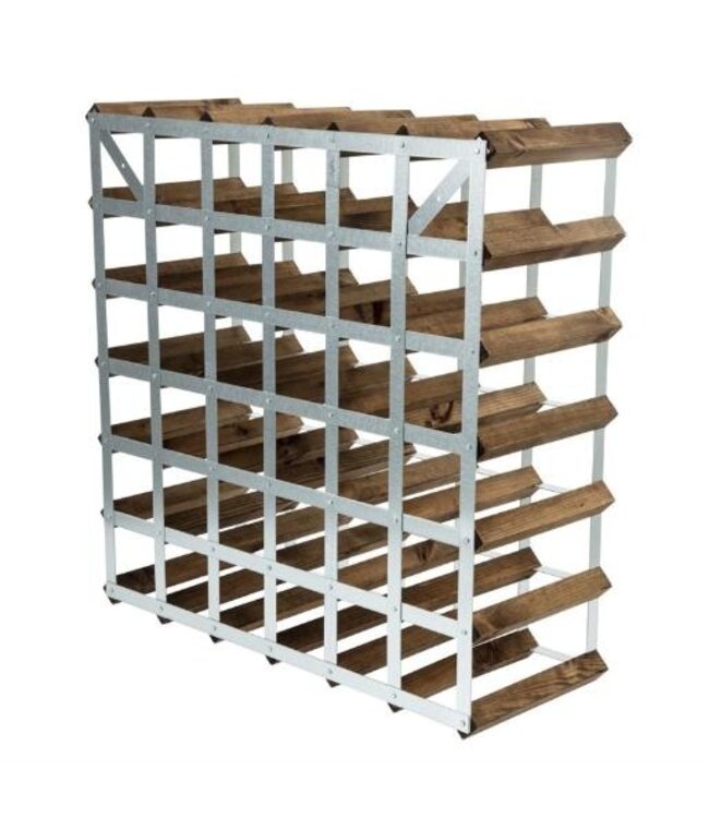 Wijnrek | Donker hout | voor 42 flessen