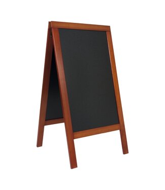 Securit Stoepbord DELUXE | Mahonie | 70x135cm