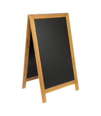 Securit Stoepbord DELUXE | Teak | 70x135cm