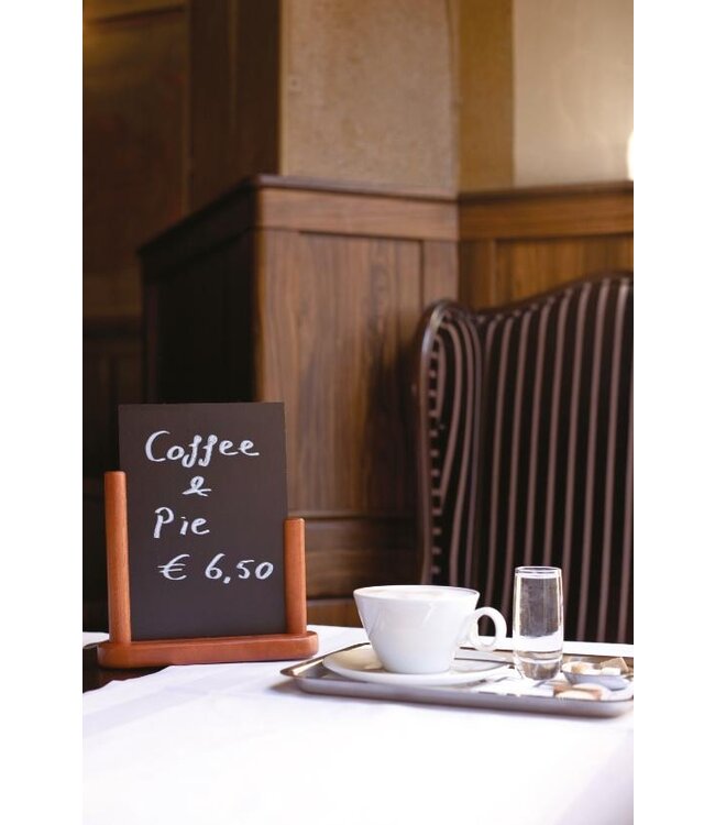 Tafelkrijtbord | A6 | Donker | 17,5x15,5x5cm