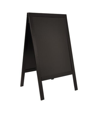 Securit Stoepbord WOODY | Zwart | 70x120cm