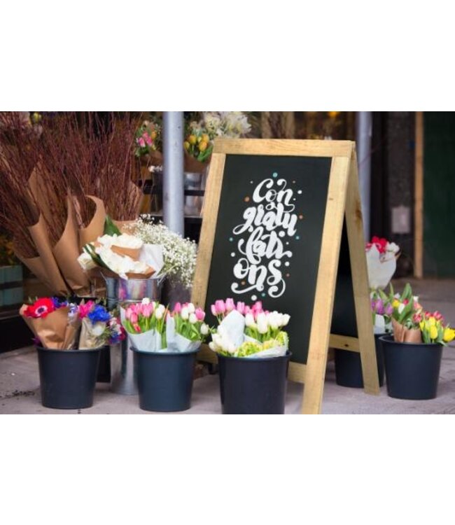 Stoepbord NATURE Klein | Beukenhout | 85x54,5cm