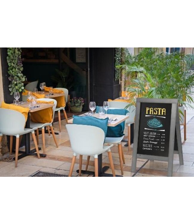 Stoepbord NATURE Groot | Grijs | 74x135cm