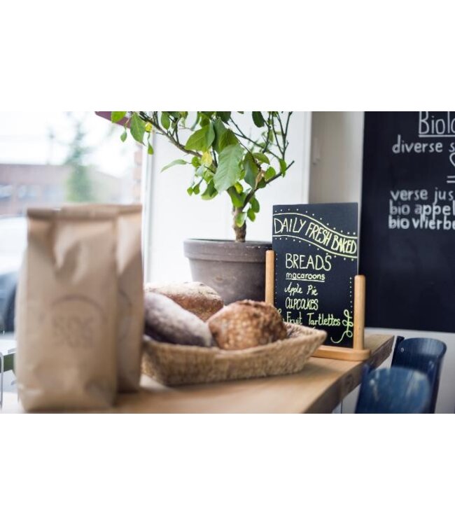 Tafelkrijtbord | A5 | Beukenhout | 23,3x20x6cm