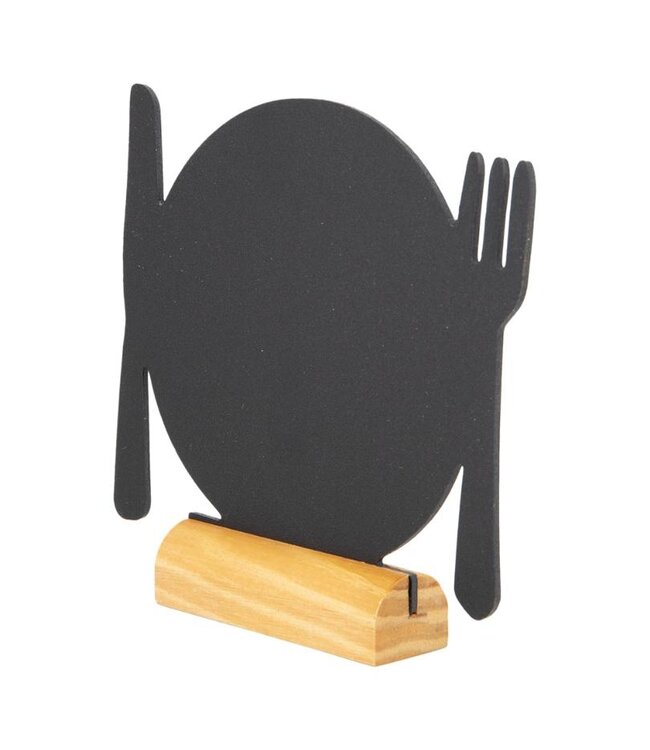 Tafelkrijtbordjes Mini set | Plate | 3 stuks | 10x10,5x2cm