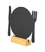 Tafelkrijtbordjes Mini set | Plate | 3 stuks | 10x10,5x2cm