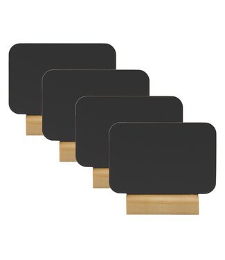 Securit Tafelkrijtbordjes Mini set | 4 stuks | 7x9x2cm