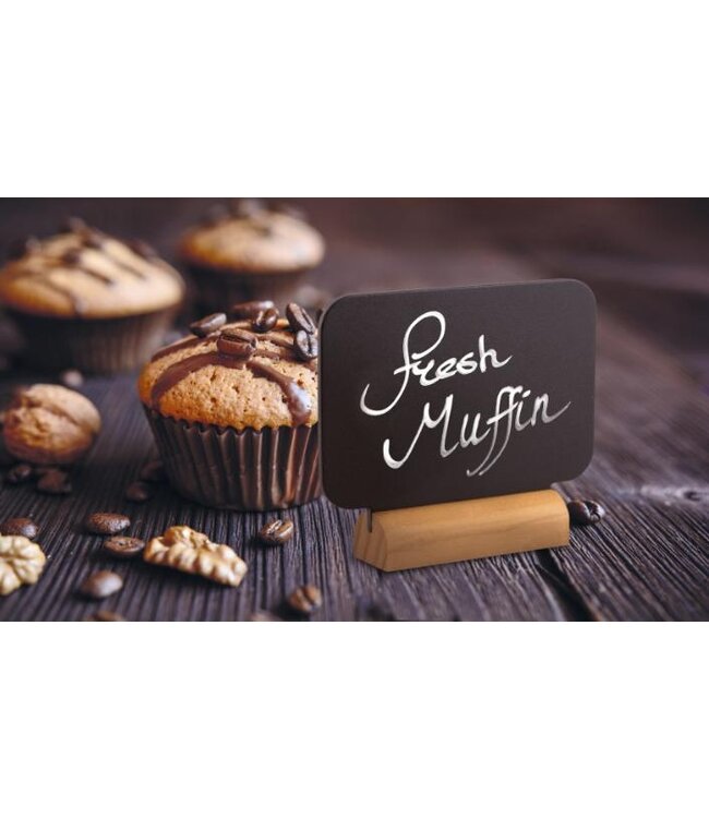 Tafelkrijtbordjes Mini set | 4 stuks | 7x9x2cm