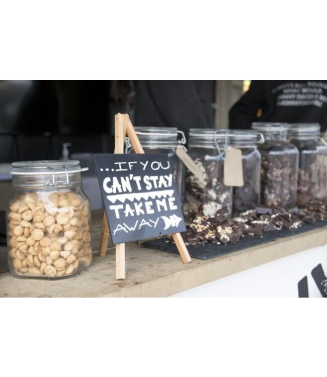 Mini ezel krijtborden set | Hout | 3 stuks | 24,4x15x13,5cm