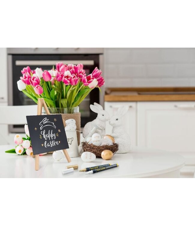 Mini ezel krijtborden set | Hout | 3 stuks | 24,4x15x13,5cm