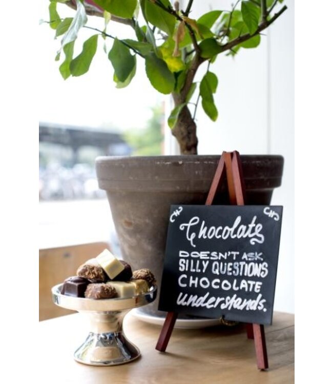 Mini ezel krijtborden set | Donker | 3 stuks | 24,4x15x13,5cm