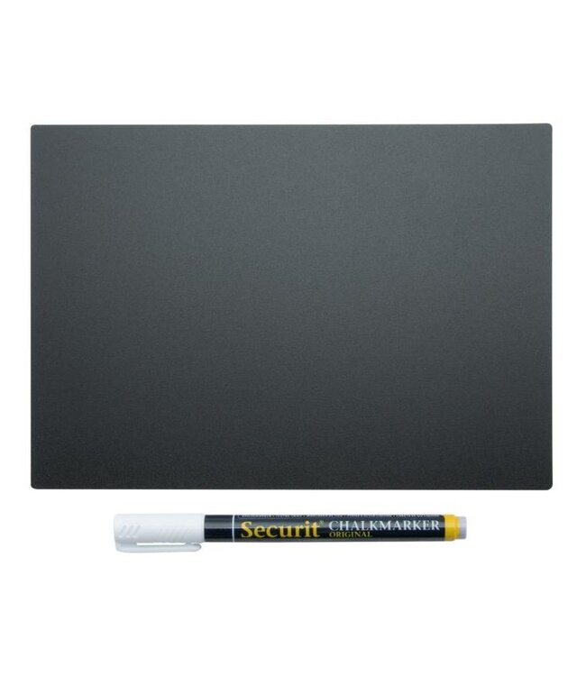 Krijtbord tag | A5 | 10 stuks | Incl. 2 houders, 4 prikkers en krijtstift