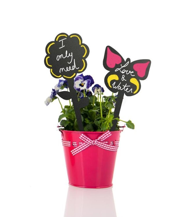 Prijskaart Tag | Vlinder | 5 stuks | Incl. krijtstift