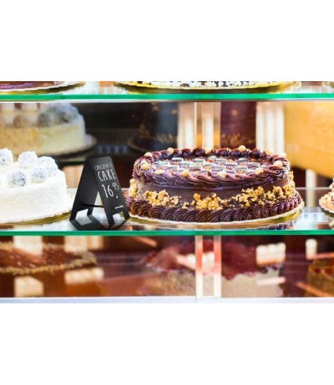 Mini klapbord krijtbord | Dubbelzijdig | 8,5x5x0,5cm | 5 Stuks