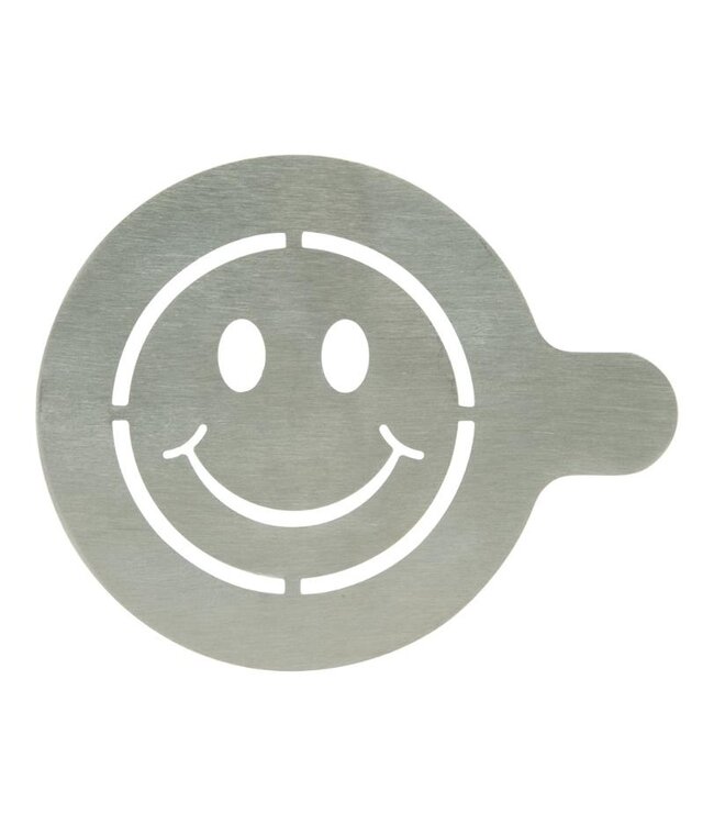 Koffie sjablonen | Hart/Smiley set | RVS | Herbruikbaar