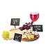 Krijtbord tag | A7 | Zwart | 20 stuks | Incl. 2 houders, 4 prikkers en krijtstift